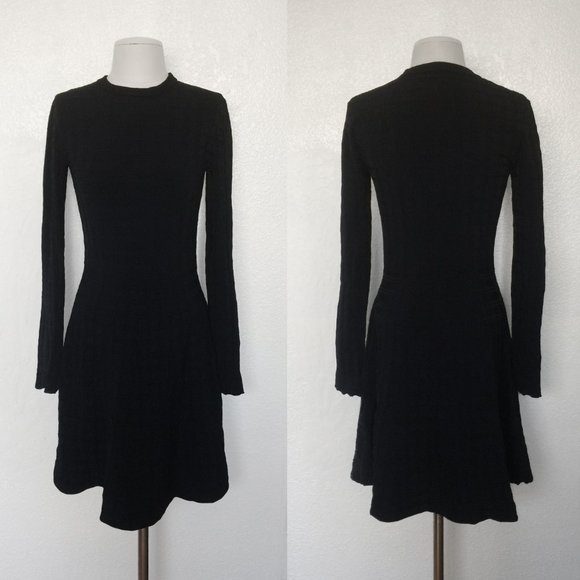 A.L.C. Schultz Basket Weave Knit Fit Sweater Dress - Picture 2 of 7